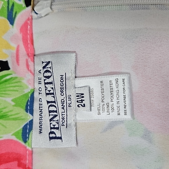 Pendleton Floral Colorful AOP Midi Skirt 24W‎ - Picture 1 of 6